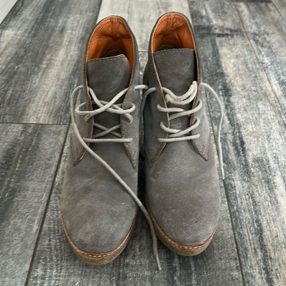 Gray Geox Respirator boots.  Size 38